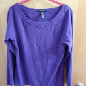 Lauren by Ralph Lauren Purple Top